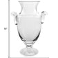 HomeRoots 12 Mouth Blown Crystal European Made Trophy Vase