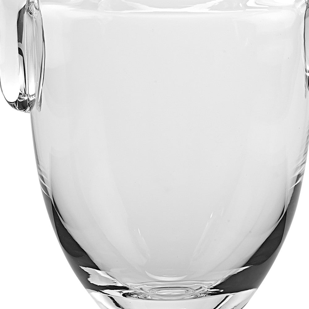 HomeRoots 12 Mouth Blown Crystal European Made Trophy Vase