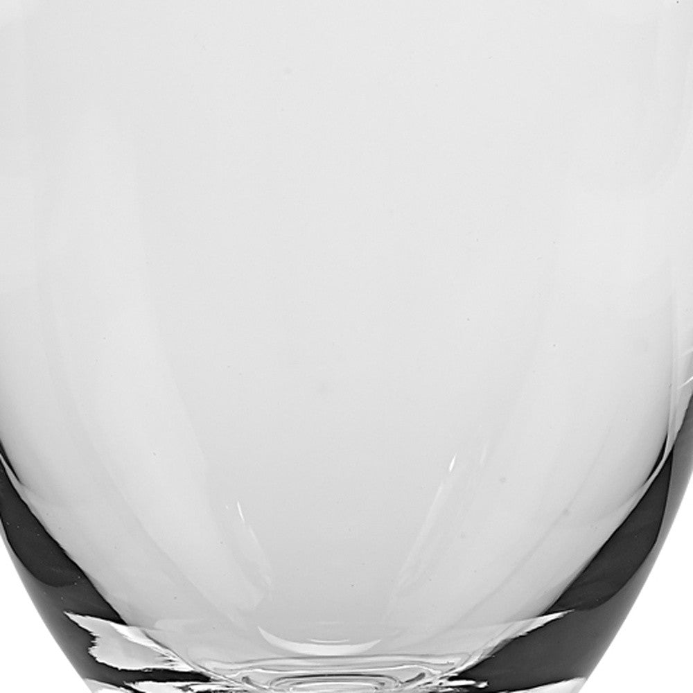 HomeRoots 12 Mouth Blown Crystal European Made Trophy Vase