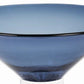 HomeRoots 12" Mouth Blown Crystal Midnight Blue Centerpiece Bowl