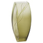 HomeRoots 12 Mouth Blown European Made Green Glass Hand Decorated Vase