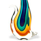 HomeRoots 12 Mouth Blown MultiColor Feline Art Glass