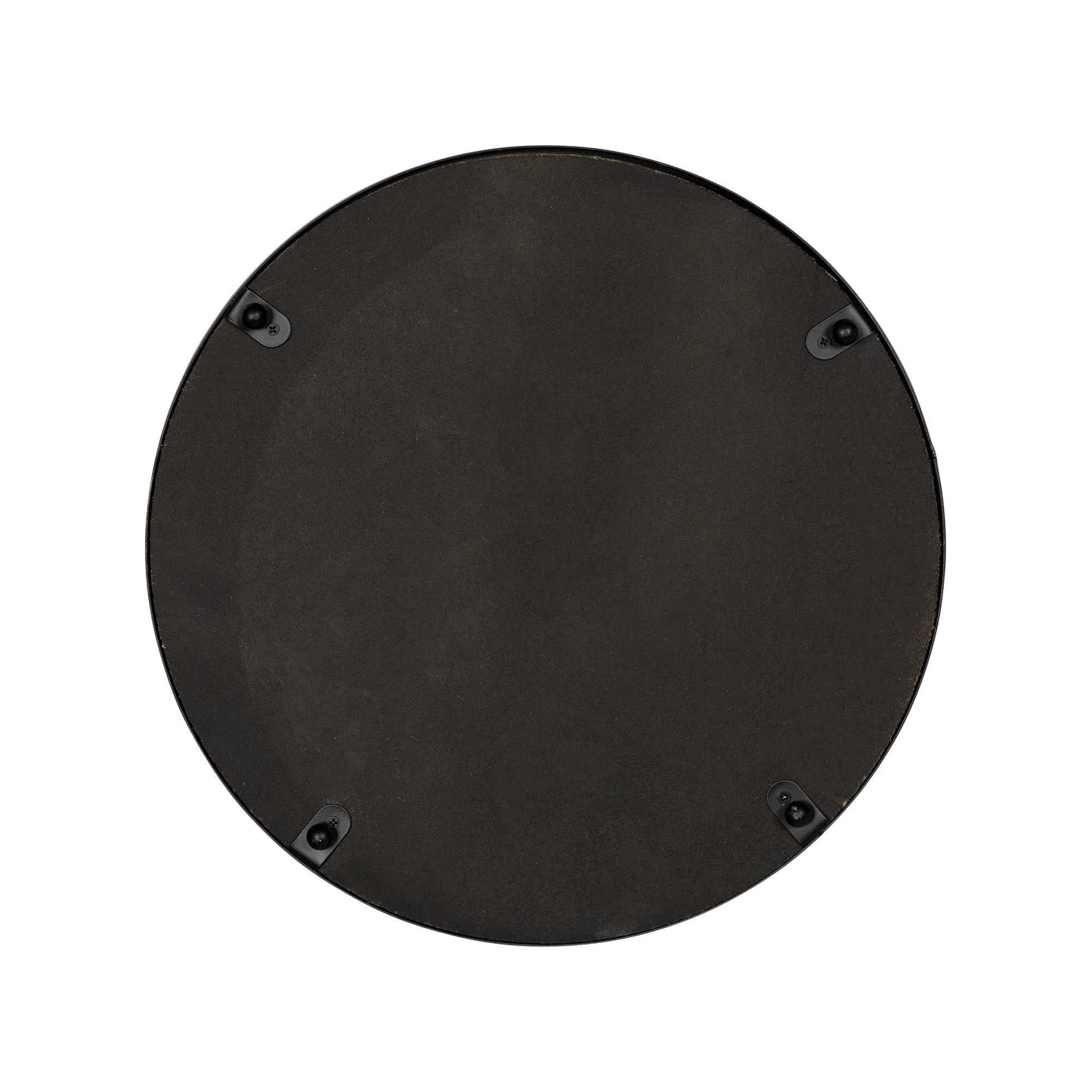 HomeRoots 12" Round Metal Frame & Wood Tray