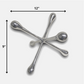 HomeRoots 12' Silver Finish Extra Large Decorative Jack