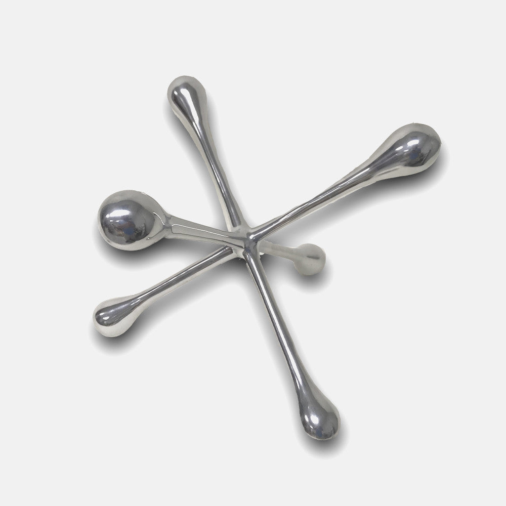 HomeRoots 12' Silver Finish Extra Large Decorative Jack
