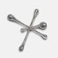 HomeRoots 12' Silver Finish Extra Large Decorative Jack