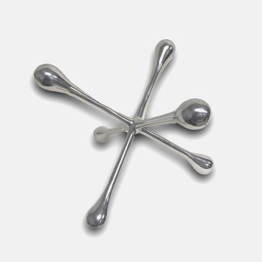 HomeRoots 12' Silver Finish Extra Large Decorative Jack