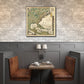HomeRoots 12" x 12" Vintage 1773 Map of British Empire in North America Wall Art