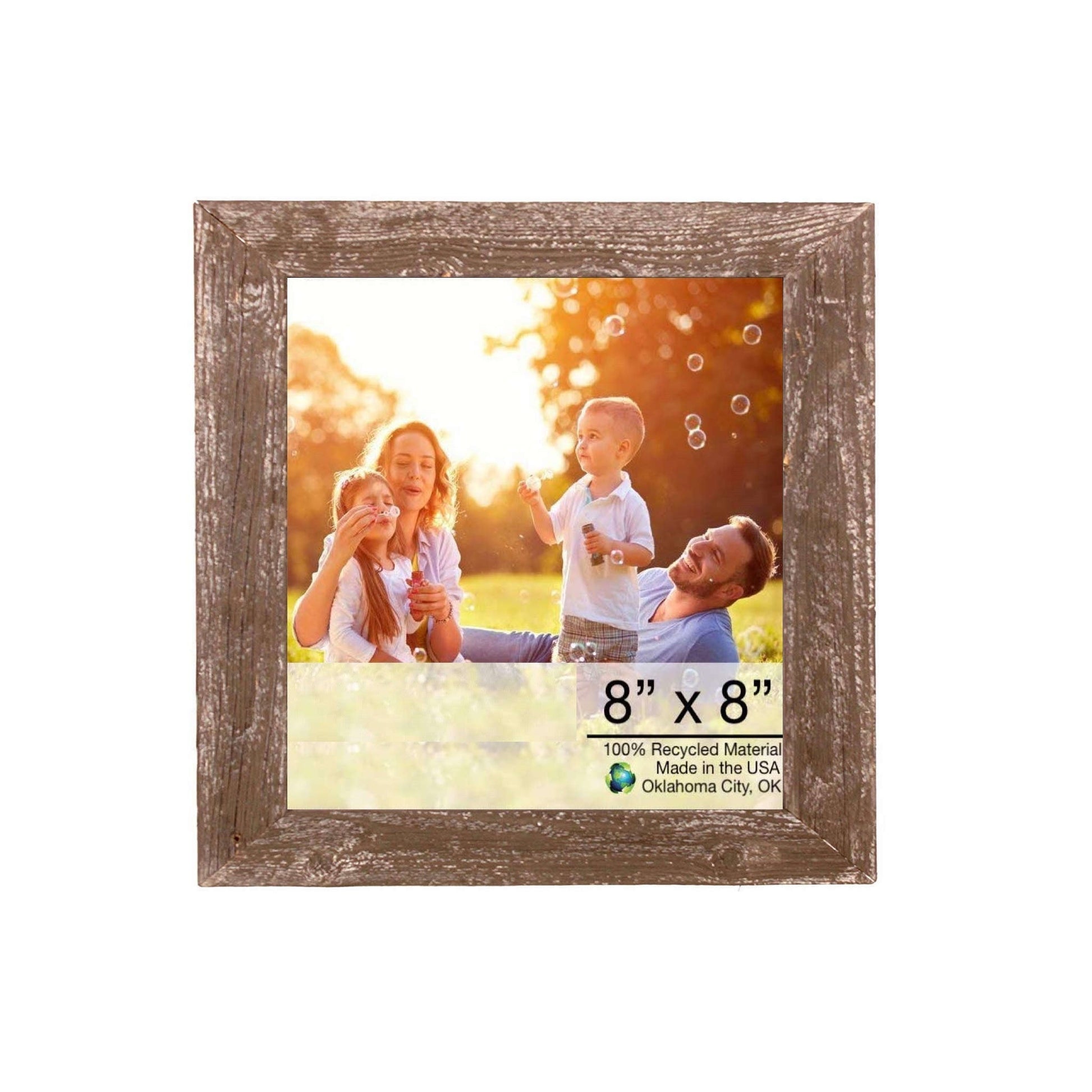 HomeRoots 12" x 13" Rustic Espresso Picture Frame