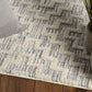HomeRoots 12' x 15' Ivory Grey Machine Woven Diamond Pattern With Fringe Indoor Area Rug