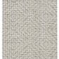 HomeRoots 12' x 15' Ivory Grey Machine Woven Diamond Pattern With Fringe Indoor Area Rug