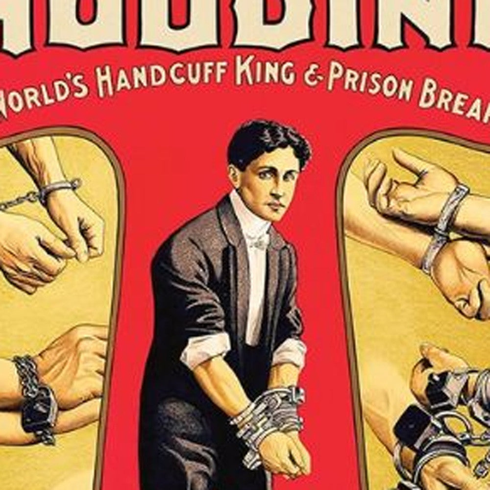 HomeRoots 12" x 18" Houdini Handcuff King Vintage Magic Poster Wall Art