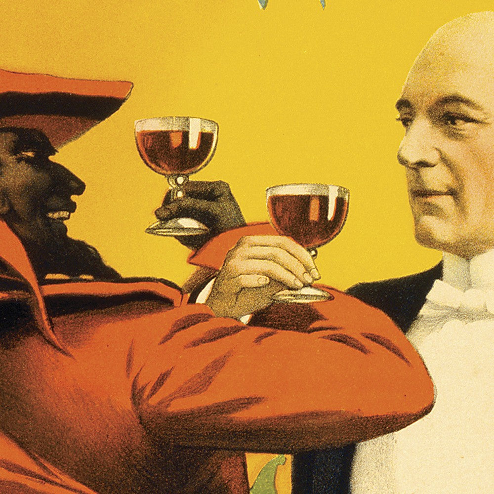 HomeRoots 12" x 18" Kellar Drinks with the Devil Vintage Magic Poster Wall Art