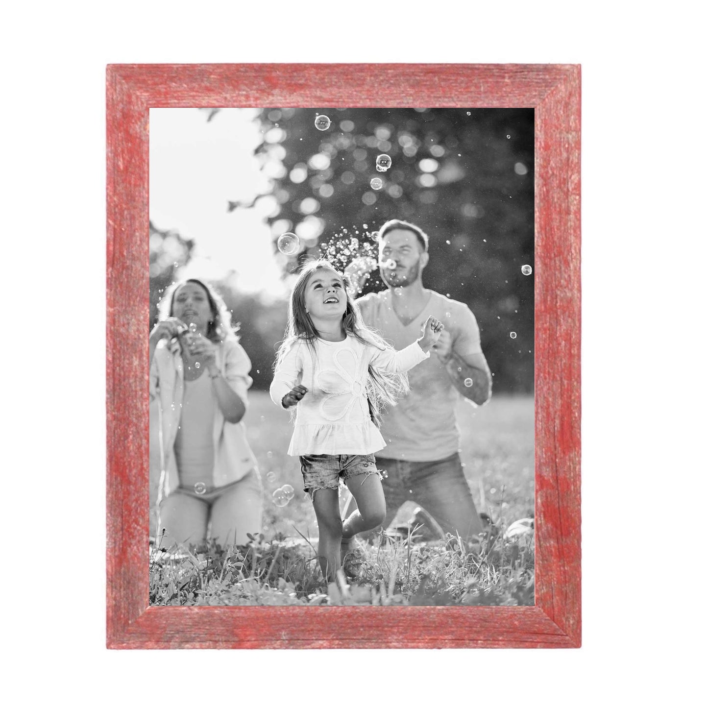 HomeRoots 12" x 18" Rustic Red Picture Frame