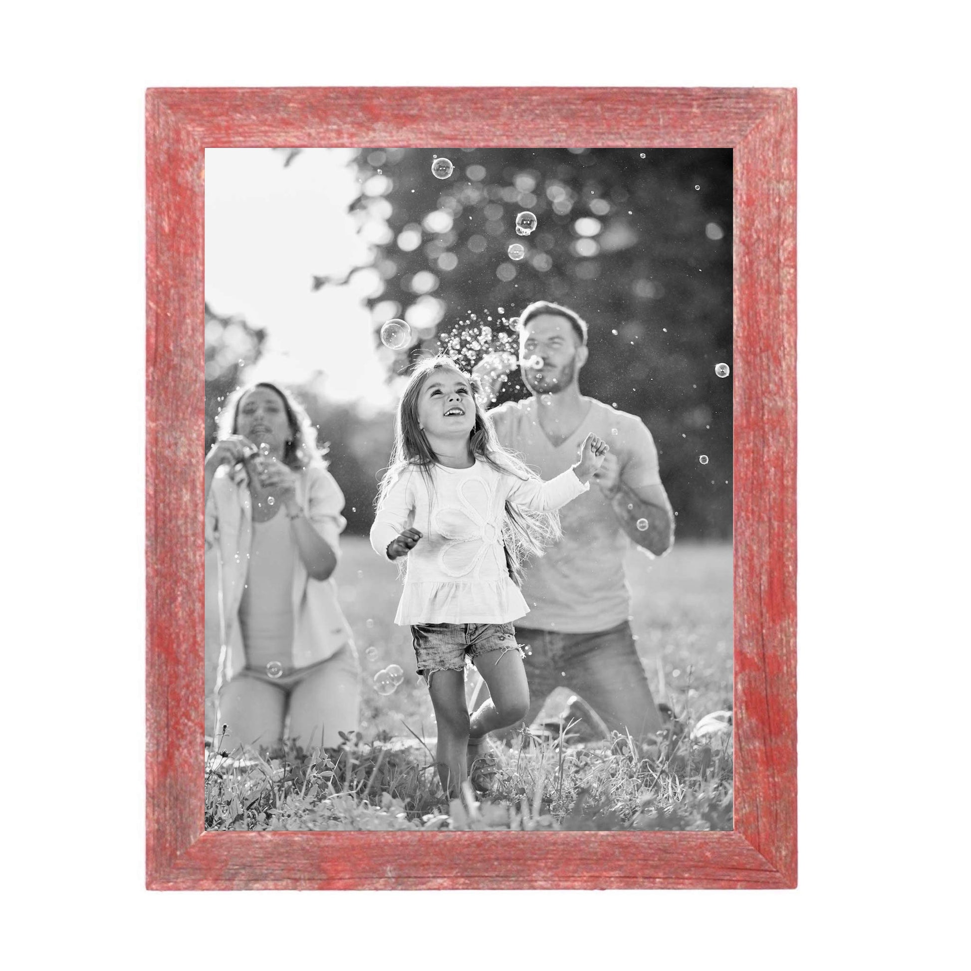 HomeRoots 12" x 18" Rustic Red Picture Frame