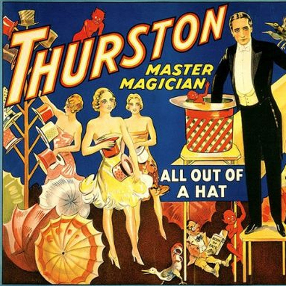 HomeRoots 12" x 18" Thurston Out of a Hat Vintage Magic Poster Wall Art