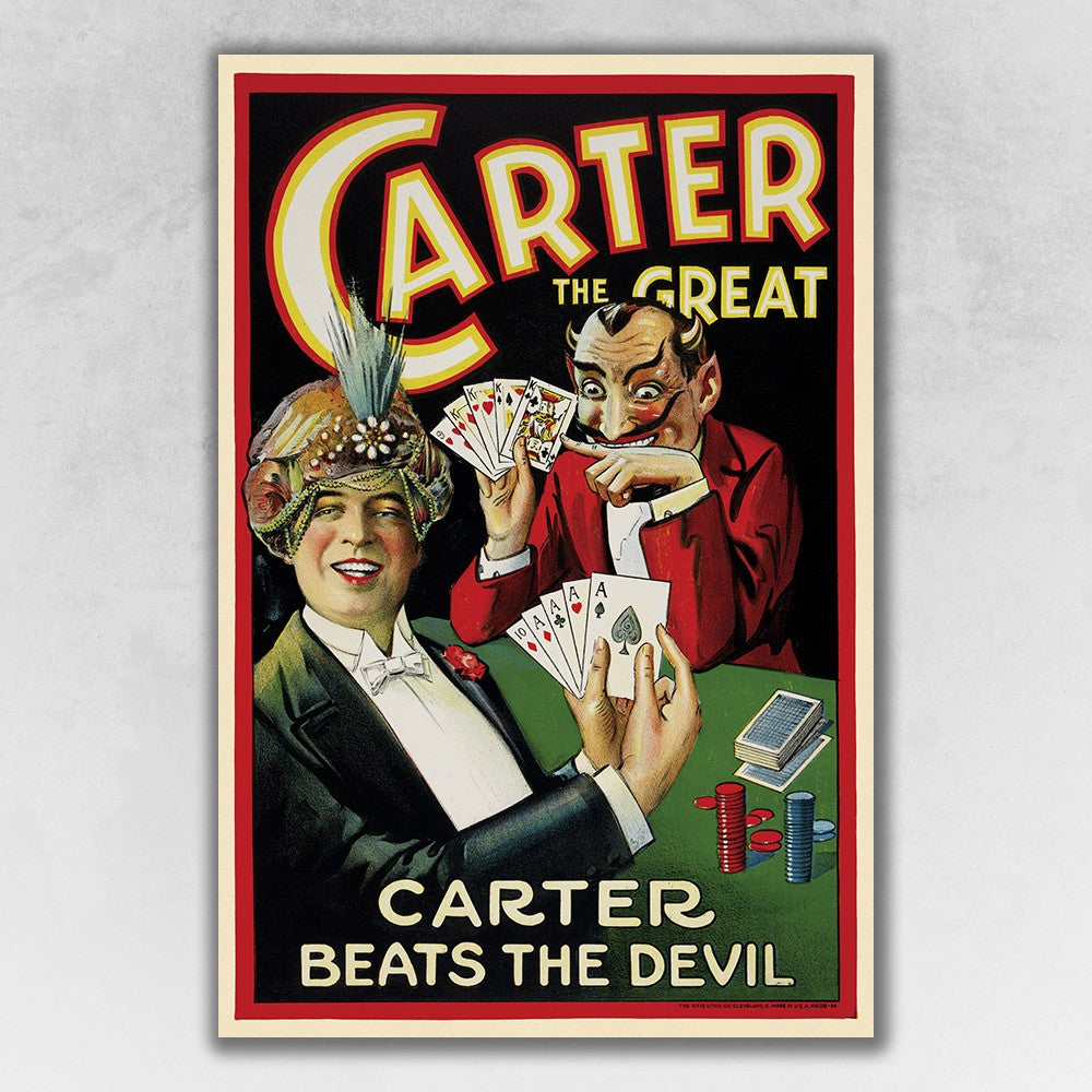 HomeRoots 12" x 18" Vintage 1922 Carter Vintage Magic Poster Wall Art