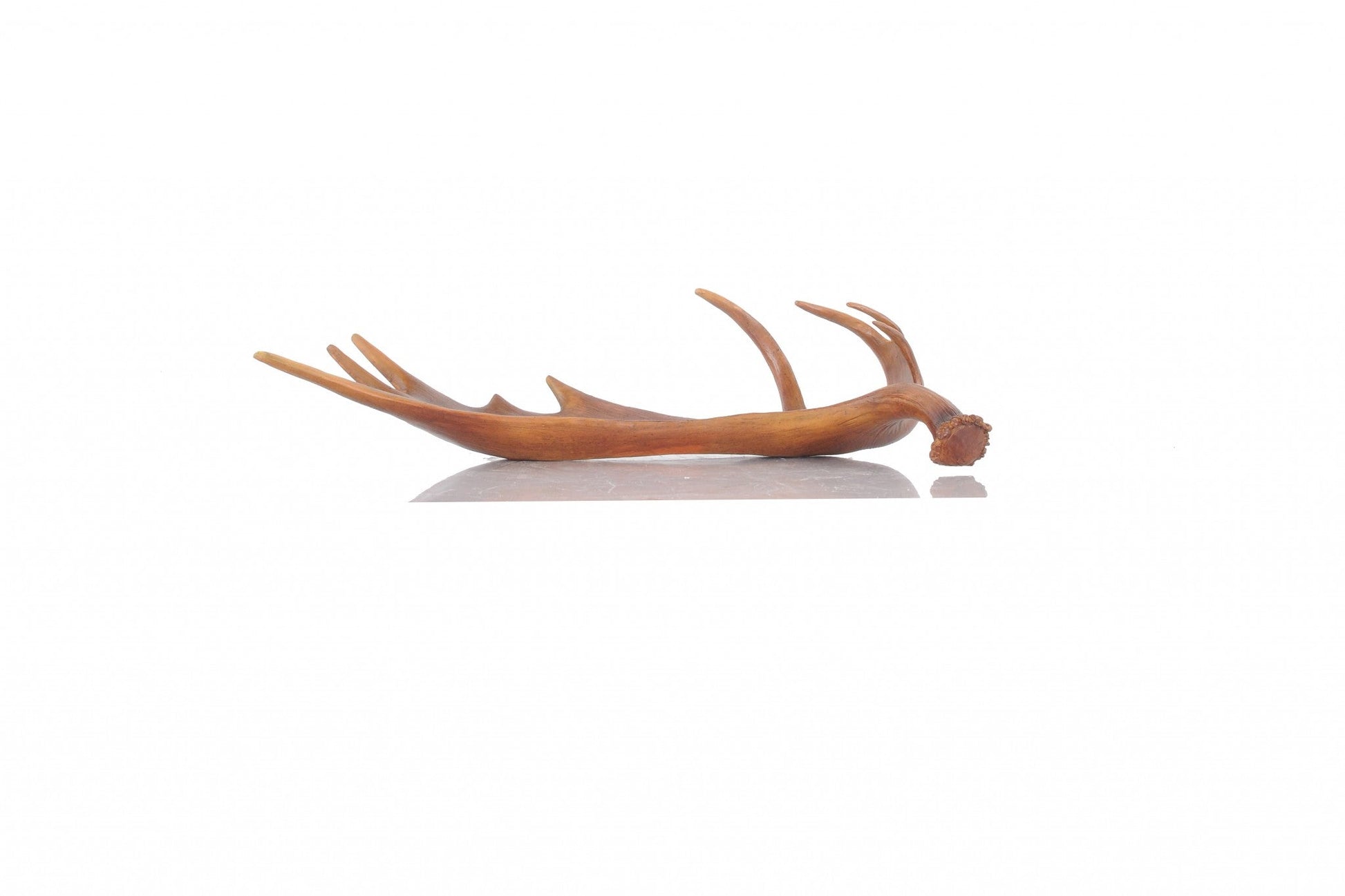 HomeRoots 12" x 23.5" x 6.5" Deer Antler Tray