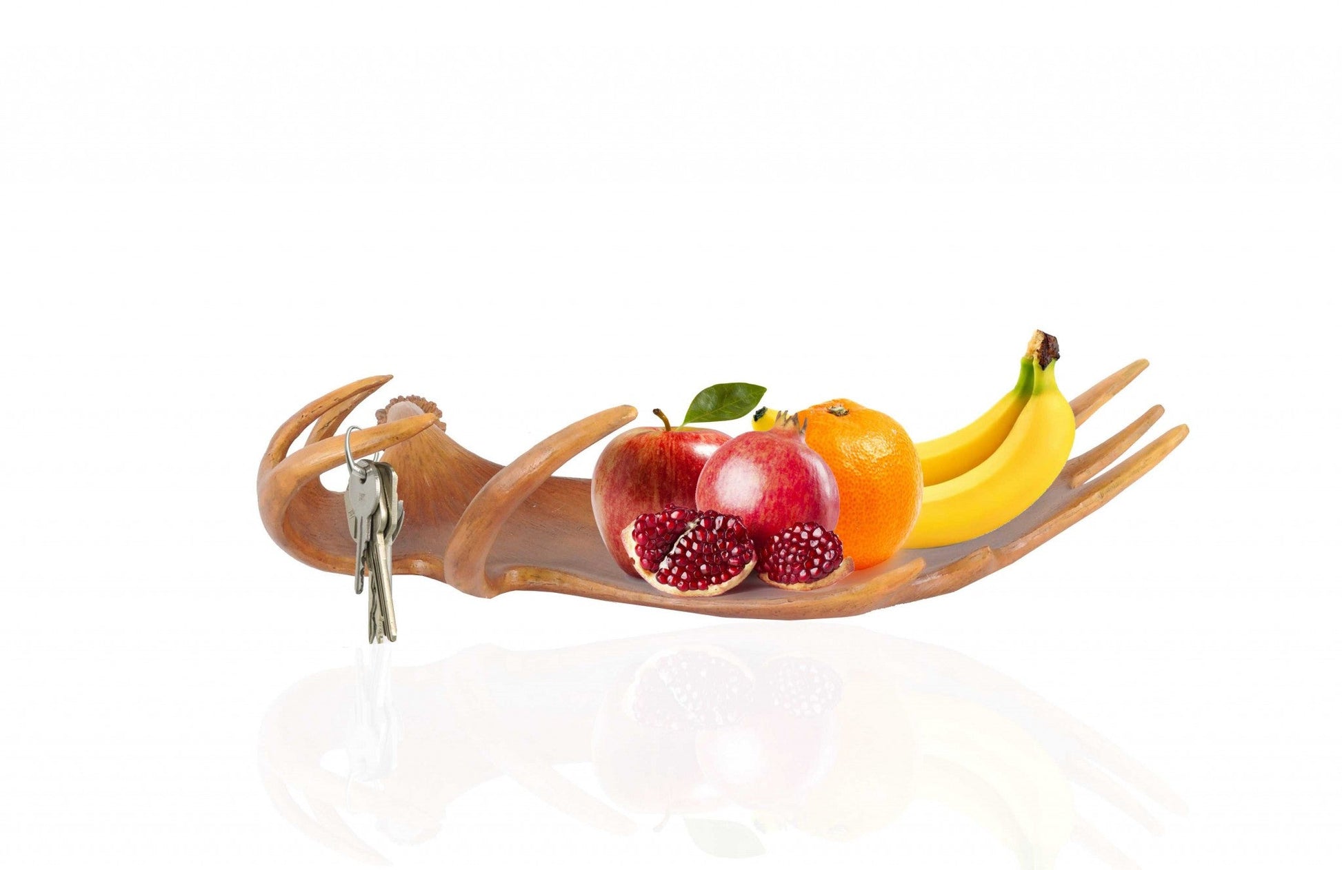 HomeRoots 12" x 23.5" x 6.5" Deer Antler Tray
