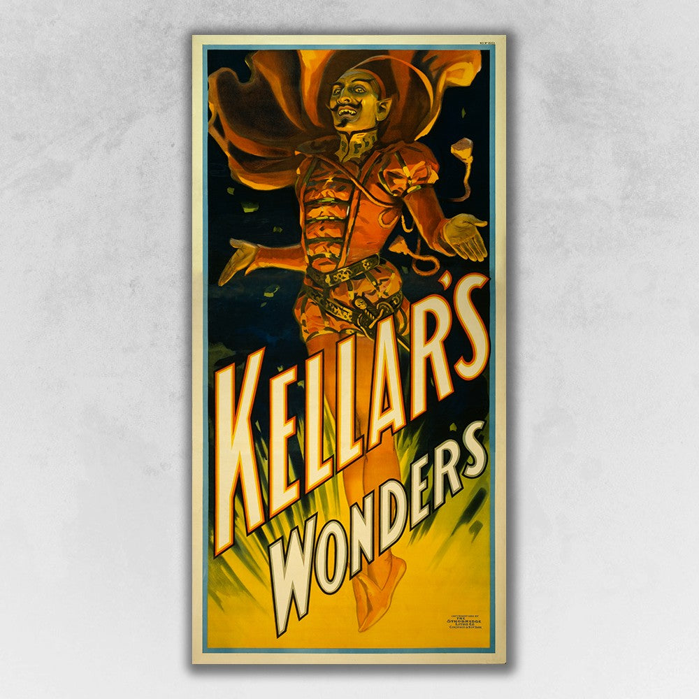 HomeRoots 12" x 24" Keller's Wonders Vintage Magic Poster Wall Art