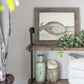 HomeRoots 12" x 24" Rustic Farmhouse Gray Wood Frame