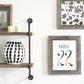 HomeRoots 12" x 24" Rustic Farmhouse Gray Wood Frame