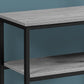 HomeRoots 12" x 42" x 32" Black Metal Accent Table
