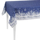 HomeRoots 120" Merry Christmas Printed Rectangle Tablecloth in Blue