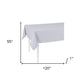 HomeRoots 120" Merry Christmas Rectangle Tablecloth in Grey