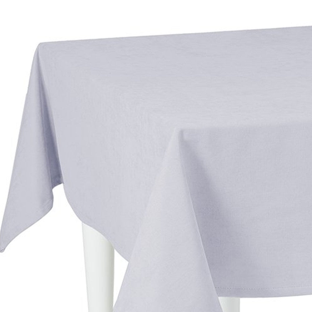 HomeRoots 120" Merry Christmas Rectangle Tablecloth in Grey