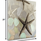 HomeRoots 13" Four Starfish and Faded Seaglass 2 Giclee Wrap Canvas Wall Art