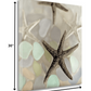 HomeRoots 13" Four Starfish and Faded Seaglass 3 Giclee Wrap Canvas Wall Art
