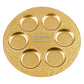 HomeRoots 13" Handcrafted Decor Gold Seder Plate