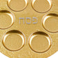 HomeRoots 13" Handcrafted Decor Gold Seder Plate