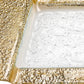 HomeRoots 13" Handcrafted Snack or Vanity Tray in Gold Finish