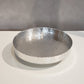 HomeRoots 13" Handcrafted Stainless Steel Round Tray With Hammered Finish