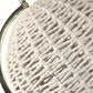 HomeRoots 13" Modern Farmhouse Rustic Rattan and Marble Globe Sculpture