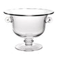 HomeRoots 13" Mouth Blown Crystal Trophy Centerpiece Fruit or Punchbowl