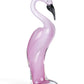 HomeRoots 13 Mouth Blown Pink Flamingo Art Glass