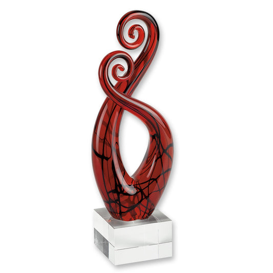 HomeRoots 13 MultiColor Art Glass Centerpiece