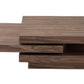 HomeRoots 13" Veneer Coffee Table With Walnut Finish