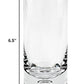HomeRoots 13 oz Mouth Blown Crystal Lead Free Hiball Glass in Set of 4