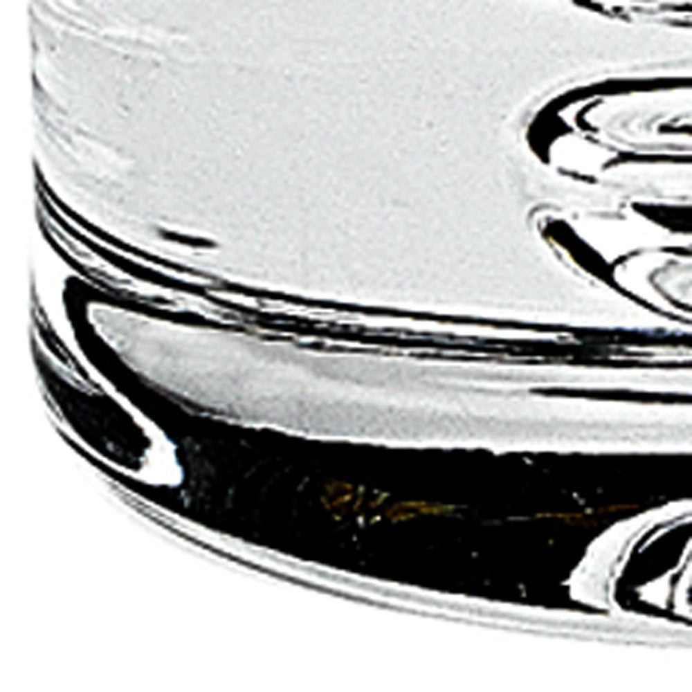 HomeRoots 13 oz Mouth Blown Crystal Lead Free Hiball Glass in Set of 4
