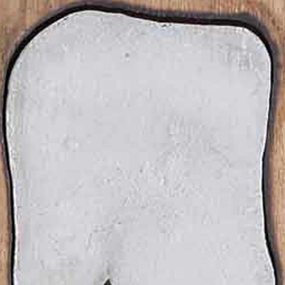 HomeRoots 13' x 13' x 1' Silver Natural Wood and Metal Wall Tile