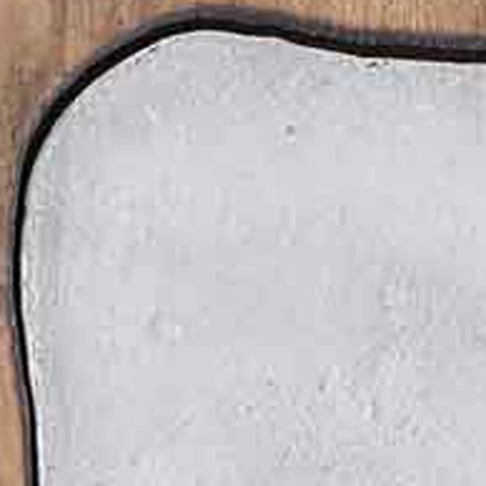 HomeRoots 13' x 13' x 1' Silver Natural Wood and Metal Wall Tile