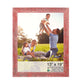 HomeRoots 13” x 19” Rustic Farmhouse Red Wood Frame