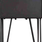 HomeRoots 13.8" x 18.5" x 23.2" 1 Drawer Wooden End Table in Charcoal Finish