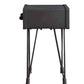 HomeRoots 13.8" x 18.5" x 23.2" 1 Drawer Wooden End Table in Charcoal Finish