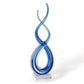 HomeRoots 14 Contemporary Blue Art Glass Centerpiece