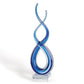 HomeRoots 14 Contemporary Blue Art Glass Centerpiece